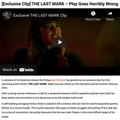 [Exclusive Clip] THE LAST MARK – Play Goes Horribly Wrong